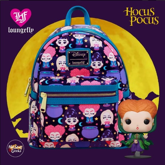 🎃💜Disney Loungefly Hocus Pocus Chibi Backpack